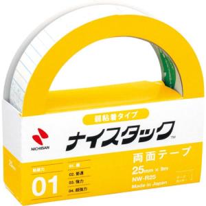 ニチバン 両面テープ ナイスタック弱粘着タイプ  25mmX9m ( NW-R25 ) ニチバン(株)｜orangetool