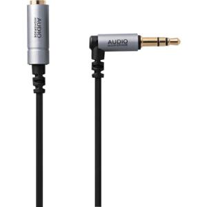 ELECOM ヘッドホン・イヤホン用延長コード(耐ノイズモデル) 1m シルバー ( EHP-35ELN10SV )｜orangetool