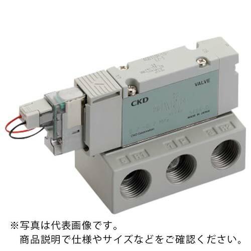 CKD 電磁弁 パイロット式5ポート弁 ベース配管 ( 4GB310R-10-E2-3 ) CKD(...