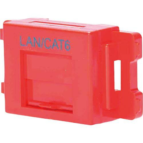 PANDUIT カテゴリ6JISプレート用ジャックキット 赤 ( JAOSSP6TGRD )