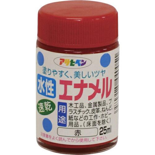 アサヒペン 水性エナメル 25ML 赤 ( 440051 ) (株)アサヒペン