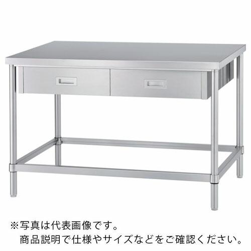 シンコー ステンレス作業台両面引出付四方枠 間口1800×奥行900×高さ800  ( WDWZN-...