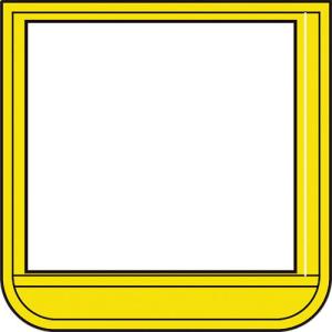 ユニット ポケット胸章(ワニ口タイプ)黄 ( 368-131 ) ユニット(株)｜orangetool