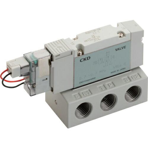 CKD 電磁弁 パイロット式5ポート弁 ベース配管 ( 4GB210R-08-E2-3 ) CKD(...