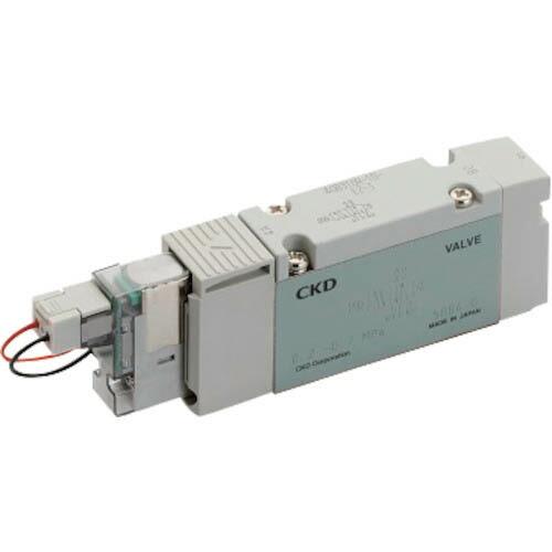 CKD 電磁弁 パイロット式5ポート弁 ベース配管 ( 4GB319R-00-E2-3 ) CKD(...