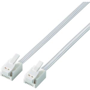ELECOM 爪折れ防止モジュラーケーブル 15m ホワイト ( MJ-T15WH )｜orangetool