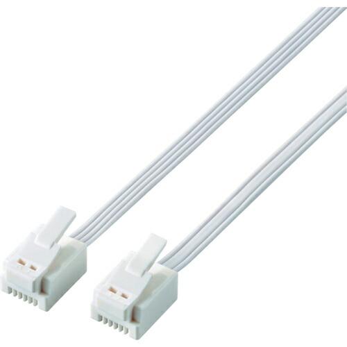 ELECOM 爪折れ防止モジュラーケーブル 5.0m ホワイト ( MJ-T5WH )