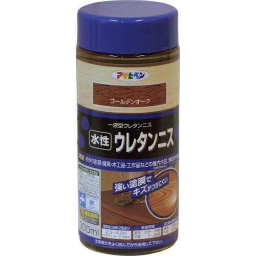 アサヒペン 水性ウレタンニス 300ML ゴールデンオーク ( 447586 ) (6個セット) (...