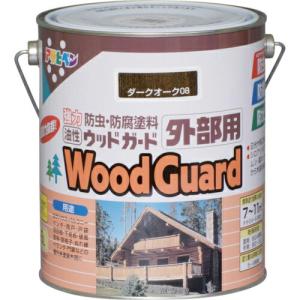 アサヒペン ウッドガード外部用 1.6L ダークオーク ( 546128 ) (6缶セット) (株)アサヒペン (メーカー取寄)｜orangetool