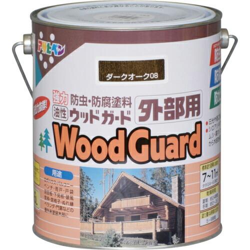 アサヒペン ウッドガード外部用 1.6L ダークオーク ( 546128 ) (6缶セット) (株)...