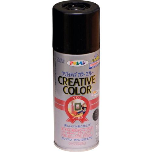 アサヒペン クリエイティブカラースプレー 300ML 89グロスブラック ( 503459 ) (株...
