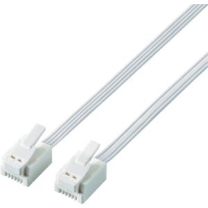 ELECOM 爪折れ防止モジュラーケーブル 1.0m ホワイト ( MJ-T1WH )｜orangetool