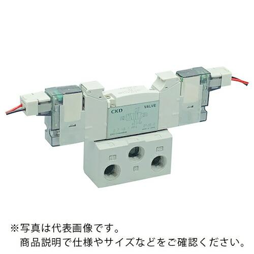 CKD 電磁弁 パイロット式5ポート弁 ベース配管 ( 4GB129R-00-E2-3 ) CKD(...
