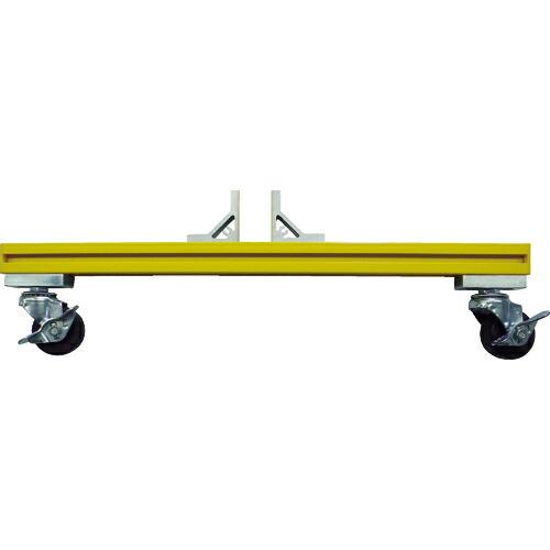 TRUSCO アルミ安全フェンス用T字型脚キャスター付 イエロー ( AFKC-Y ) (メーカー取...