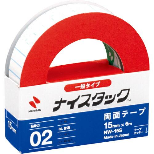 ニチバン 両面テ-プ ナイスタック 15mmX6m ( NW-15S ) (10巻セット) ニチバン...