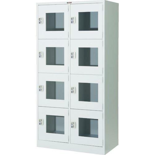 TRUSCO 窓付きコインロッカー8人用 ( WSV8M-CR ) トラスコ中山(株)