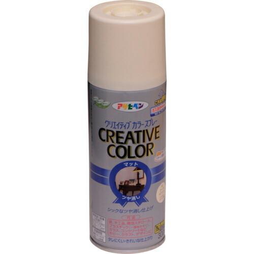アサヒペン クリエイティブカラースプレー 300ML 20アースホワイト ( 502599 )