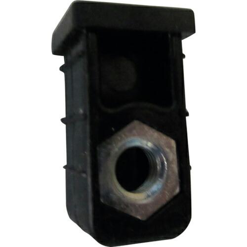 アルインコ 樹脂キャップ 角パイプ19用ナット付ブラック 2個入り  ( AC370K2 )