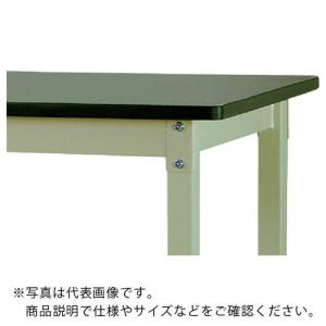 ヤマテック ワークテーブル800シリーズ 高さ調整タイプ 塩ビシート天板 W1800×D600×H600~850mm ヤマテックグリーン ( SVRA-1860-GG ) (メーカー取寄)｜orangetool