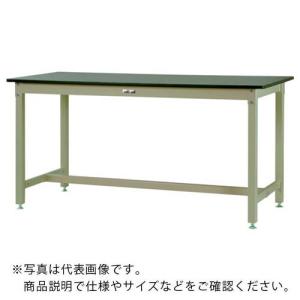 ヤマテック ワークテーブル800シリーズ 固定式 塩ビシート天板 W1200×D750×H900mm ヤマテックグリーン ( SVRH-1275-GG ) 山金工業(株) (メーカー取寄)｜orangetool