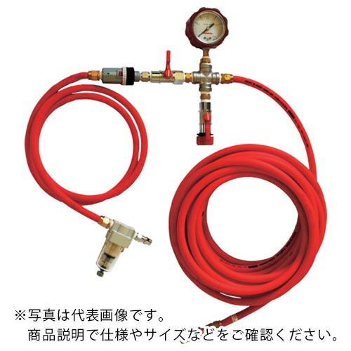 Hoshin 止水ボール用空気注入ホース 大口径用A10m(圧力計付) ( WSLHA10M ) (...