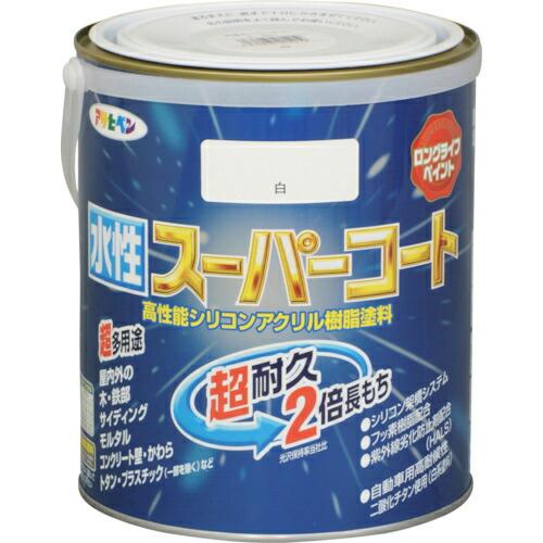 アサヒペン 水性スーパーコート 1.6L 白 ( 415219 )