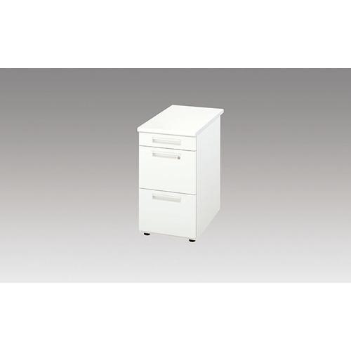 NAIKI 脇デスク XEDH型/本体:クリアーホワイト 天板:ホワイト本体:クリアーホワイト 天板...