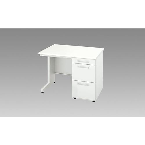 NAIKI 片袖デスク XEDH型/本体:クリアーホワイト 天板:ホワイト本体:クリアーホワイト 天...