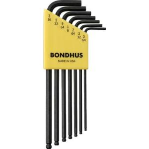 BONDHUS ボールポイント・L-レンチ ロング インチ セット7本組(5/64-3/16) ( BLX7 )｜orangetool