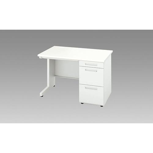 NAIKI 片袖デスク XEDH型/本体:クリアーホワイト 天板:ホワイト本体:クリアーホワイト 天...