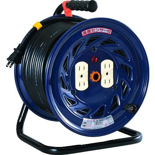 NICHIDO 電工ドラム 標準型100Vドラム 2芯 温度センサー:自動復帰型 50m ( NF-...