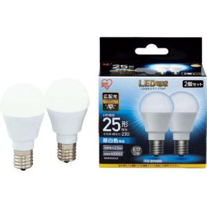 IRIS 567975 LED電球2個セット E17広配光タイプ 25形相当 昼白色 ( LDA2NGE172T52P )｜orangetool