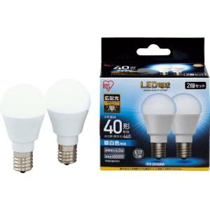 IRIS 567977 LED電球2個セット E17広配光タイプ 40形相当 昼白色 ( LDA4NGE174T52P )｜orangetool