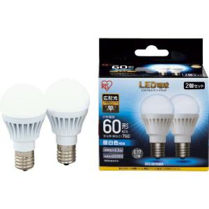IRIS 567979 LED電球2個セット E17広配光タイプ 60形相当 昼白色 ( LDA7NGE176T52P )｜orangetool