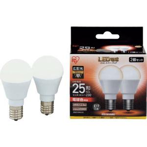 IRIS 567976 LED電球2個セット E17広配光タイプ 25形相当 電球色 ( LDA2LGE172T52P )｜orangetool