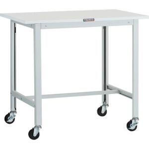 TRUSCO 軽荷重作業台(100kg)AO型 900X600XH809 φ75キャスター付 ホワイト色 ( AO-0960C75 ) トラスコ中山(株)｜orangetool