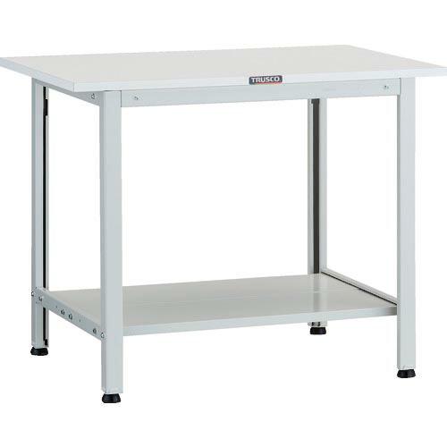 TRUSCO 軽荷重作業台(200kg)AO型 900X600XH740 下棚2枚付 ホワイト色 (...