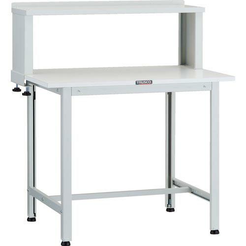 TRUSCO 軽荷重作業台(200kg)AO型 900X600XH1044(全高) 上棚付 ホワイト...
