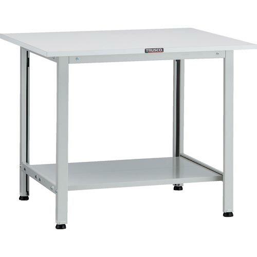 TRUSCO 軽荷重作業台(200kg)AO型 900X750XH740 下棚2枚付 ホワイト色 (...