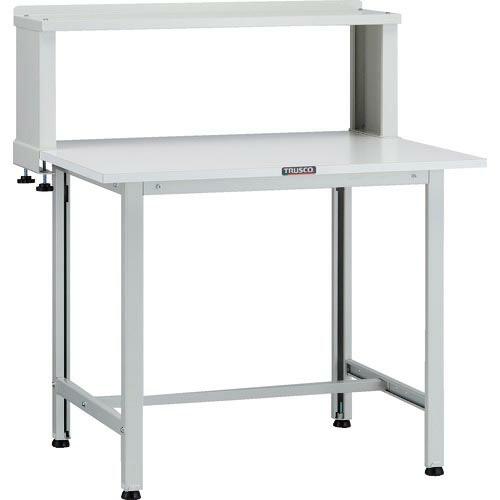 TRUSCO 軽荷重作業台(200kg)AO型 900X750XH1044(全高) 上棚付 ホワイト...