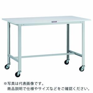 TRUSCO 軽荷重作業台(100kg)AO型 1200X600XH809 φ75キャスター付 ホワイト色 ( AO-1260C75 ) トラスコ中山(株)｜orangetool