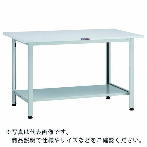 TRUSCO 軽荷重作業台(200kg)AO型 1200X600XH740 下棚2枚付 ホワイト色 ...