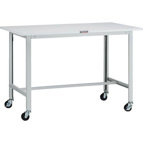 TRUSCO 軽荷重作業台(100kg)AO型 1200X750XH809 φ75キャスター付 ホワ...