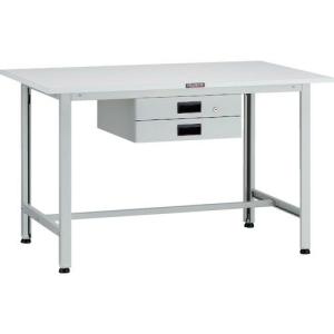 TRUSCO 軽荷重作業台(200kg)AO型 1200X750XH740 薄型2段引出付 ホワイト色 ( AO-1275UDK2 ) トラスコ中山(株)｜orangetool