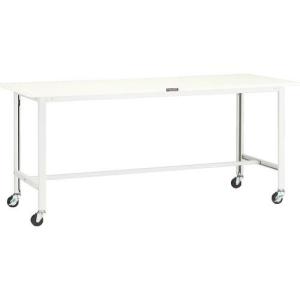 TRUSCO 軽荷重作業台(100kg)AO型 1800X750XH809 φ75キャスター付 ホワイト色 ( AO-1875C75 ) トラスコ中山(株)｜orangetool