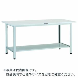 TRUSCO 軽荷重作業台(200kg)AO型 1500X600XH740 下棚2枚付 ホワイト色 ( AO-1560LT2 ) トラスコ中山(株)｜orangetool