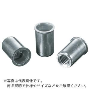 エビ ブラインドナット"エビナット"(薄頭・アルミ製) 板厚3.2 M8×1.25(1000個入) ( NAK8M ) (株)ロブテックス｜orangetool