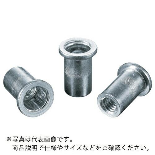 エビ ブラインドナット&quot;エビナット&quot;(平頭・アルミ製) 板厚3.2 M8X1.25(1000個入) ...