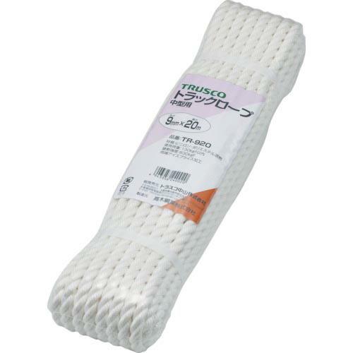 TRUSCO ビニロントラックロープ 3つ打 線径9mmX長さ20m ( TR-920 )