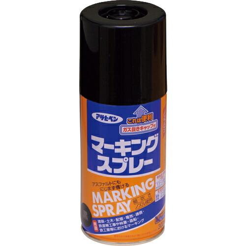 アサヒペン マーキングスプレー 300ml 黒 ( 559029 ) (株)アサヒペン